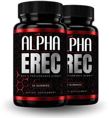 Alpha Erec men's performance gummy bottles